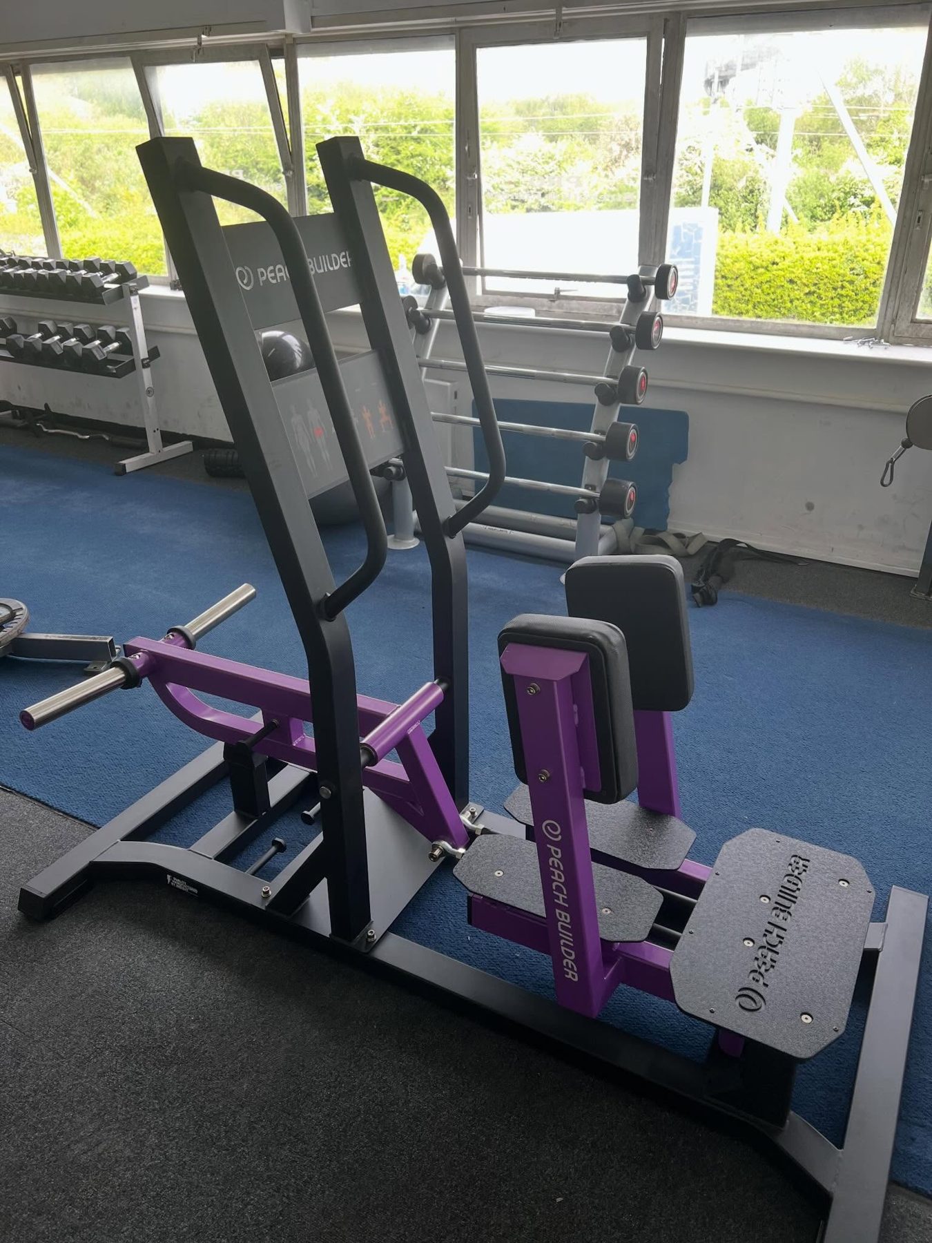 Standing abductor machine in the upstairs room